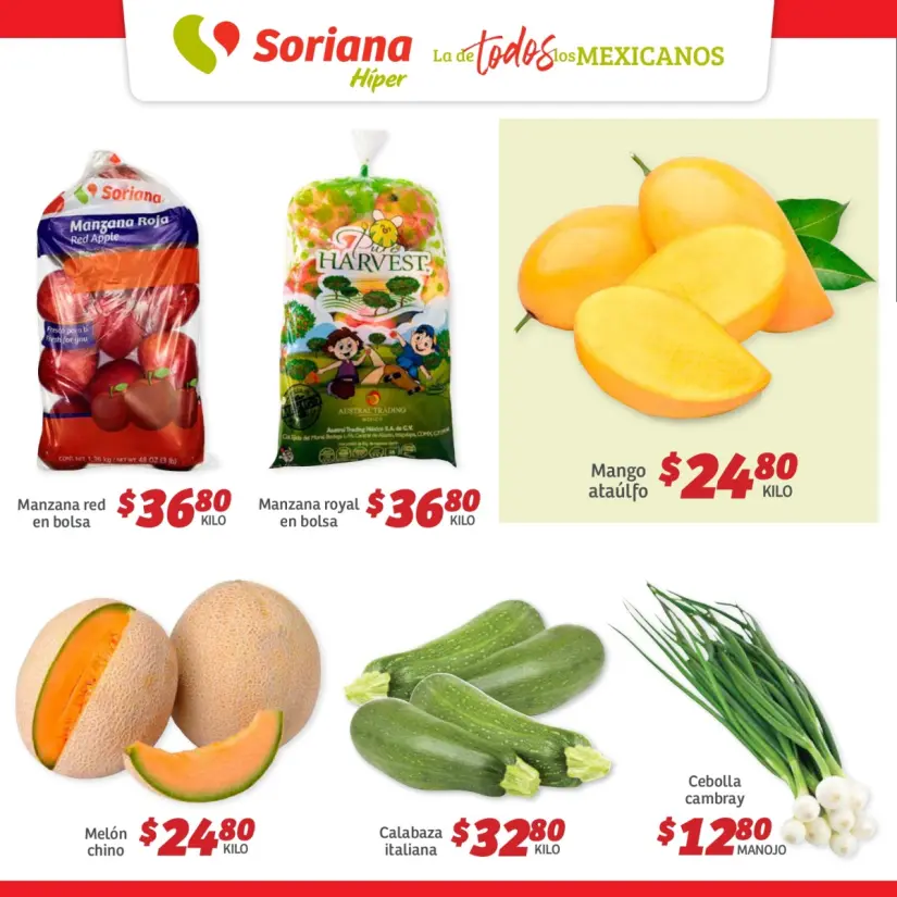Fin de Semana Hiper Nacional: ofertas de Soriana en frutas y verduras del 25 al 28 de abril
