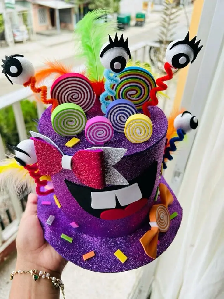 Idea de sombrero loco. Foto: Pinterest.