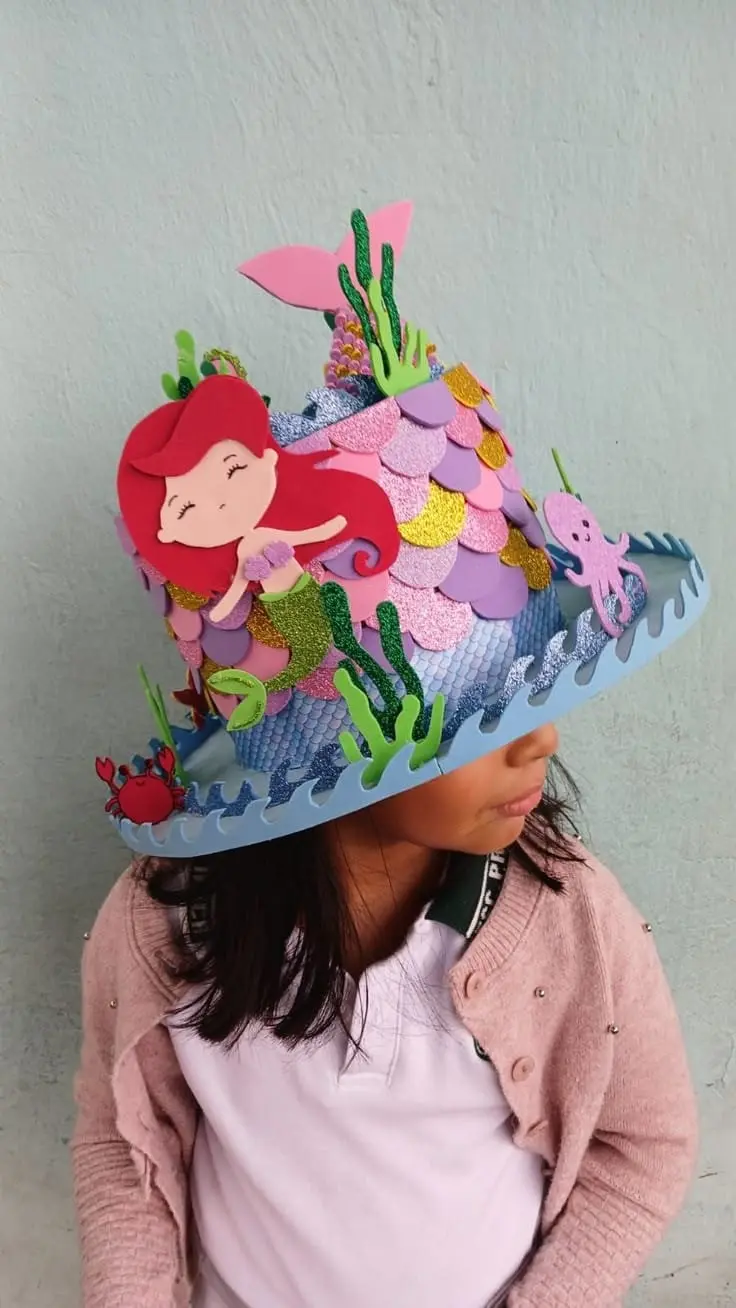 Idea de sombrero loco. Foto: Pinterest.