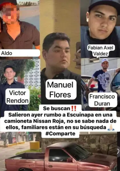 Información de los jóvenes. Foto: Captura de pantalla
