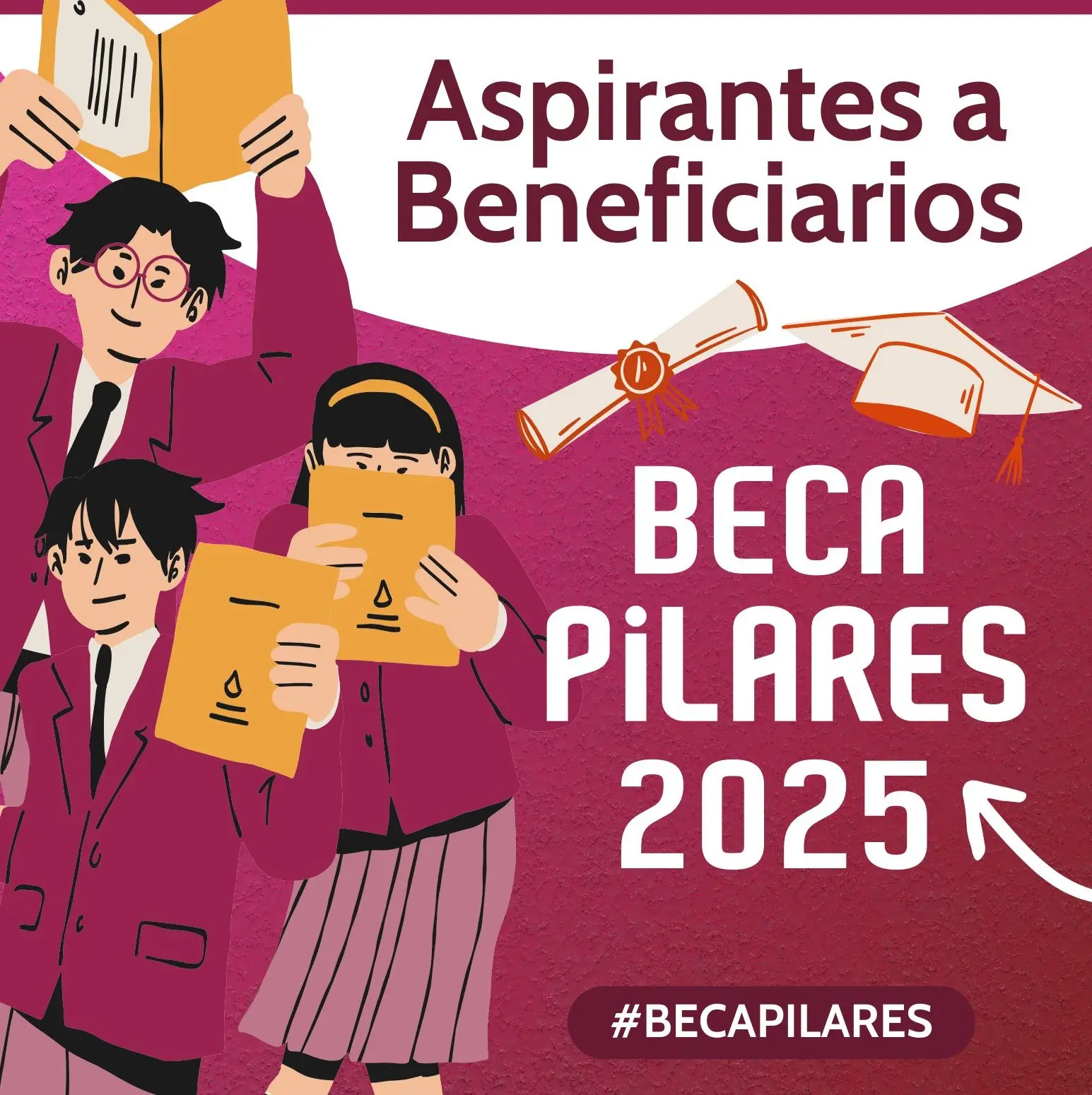 La Beca Pilares 2025 entrega mil pesos mensuales en CDMX. Foto: Cortesía
