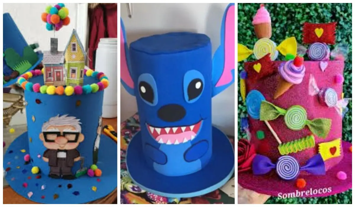 Conoce estas ideas de sombreros locos para hacer junto a tus hijos y/o hijas. Foto: cortesía