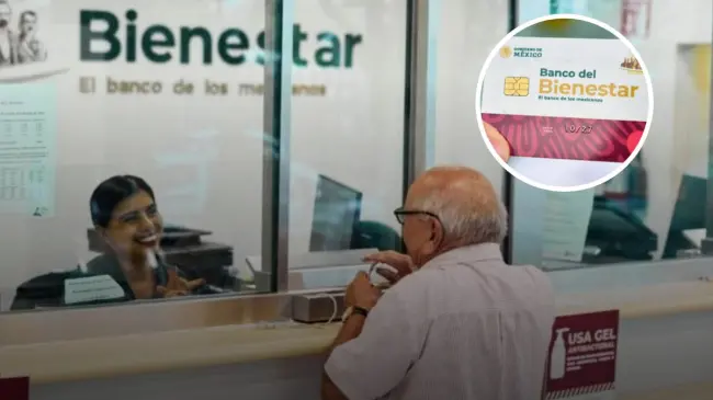 Entrega de tarjetas Bienestar a adultos mayores. Foto: cortesía