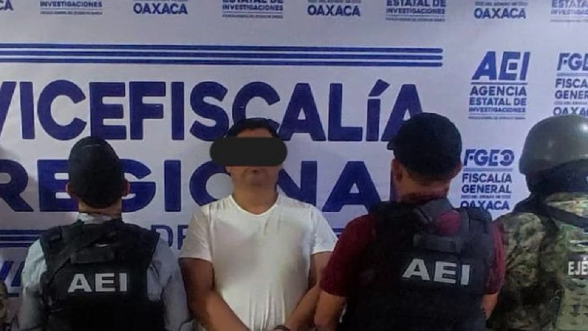José Carmen “N” fue detenido por el delito de homicidio. Foto: Fiscalía de Oaxaca