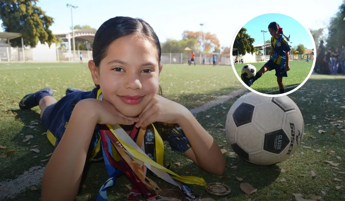 ¡Futuro brillante! En Culiacán Gema Renata persigue su sueño de ser jugadora profesional y conquistar el fútbol mundial