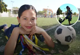¡Futuro brillante! En Culiacán Gema Renata persigue su sueño de ser jugadora profesional y conquistar el fútbol mundial