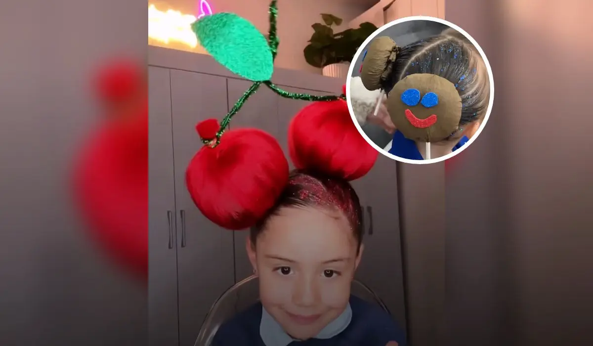 Ideas para peinar de forma alocada en la semana loca del Día del Niño Foto: @fernanda.ni (TikTok) y Los Molina (Youtube)