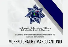 Seguridad Pública de Navolato lamenta asesinato del comandante Marco Antonio: “Su legado vivirá por siempre”