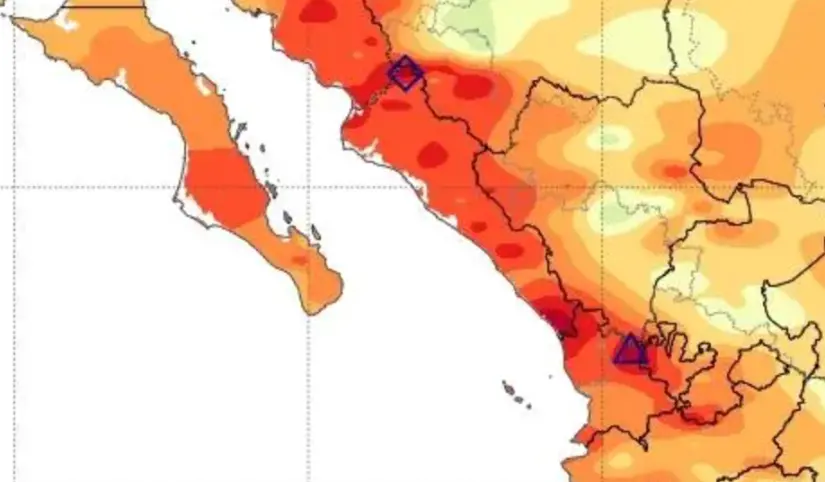 Calor con sensación de hasta 50 grados en Culiacán, Sinaloa. Foto: cortesía