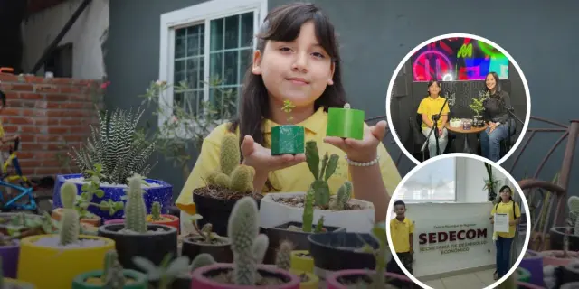 Camila Monserrat, sigue sembrando sueños y cosechando éxitos con sus macetas únicas en Culiacán