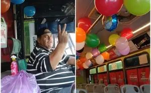 ¡Consentidos en su día! Chofer de camión urbano en Mazatlán regala dulces para celebrar el Día del Niño