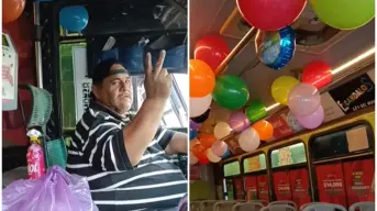 ¡Consentidos en su día! Chofer de camión urbano en Mazatlán regala dulces para celebrar el Día del Niño