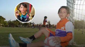 El fútbol corre por sus venas: Desde los 3 años, en Culiacán Dylan Matteo vive el deporte rey con tenacidad y pasión
