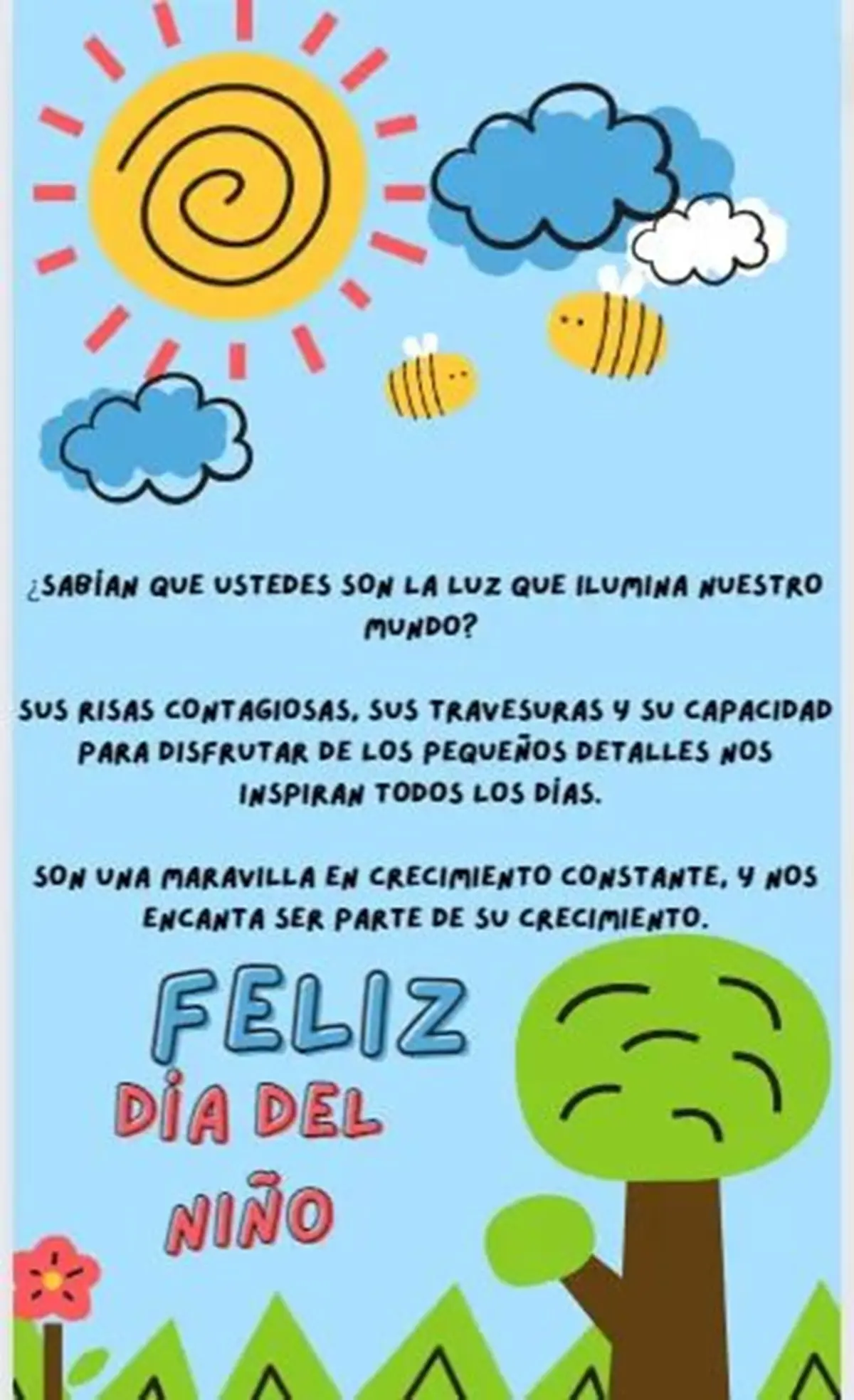 Frases bonitas por el Día del Niño