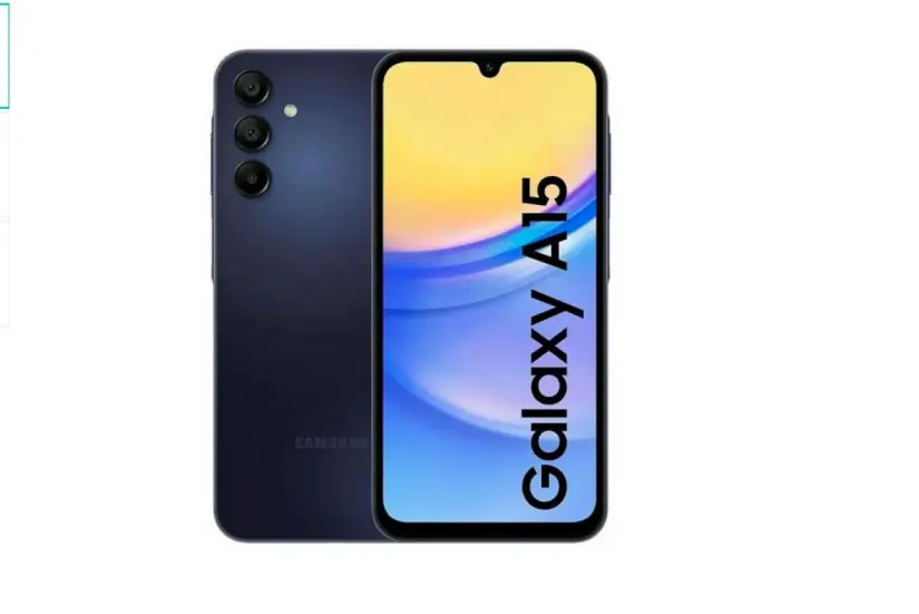 Samsung Galaxy A15 de la gama media. Foto: Cortesía