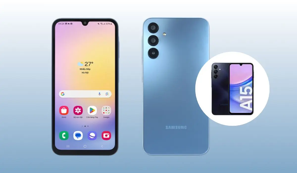 El Samsung Galaxy A15 trae pantalla Super AMOLED de 6,5 pulgadas. Foto: Cortesía