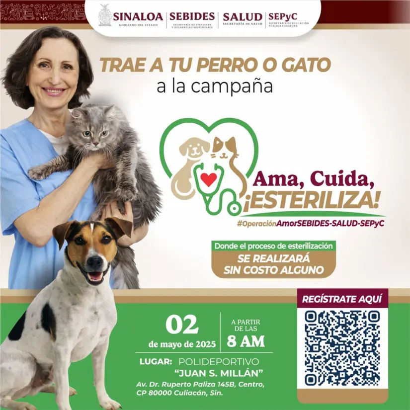 Jornada de Vacunación para los perros y gatos, recuerda que el procedimiento es gratuito. Foto: Cortesía.
