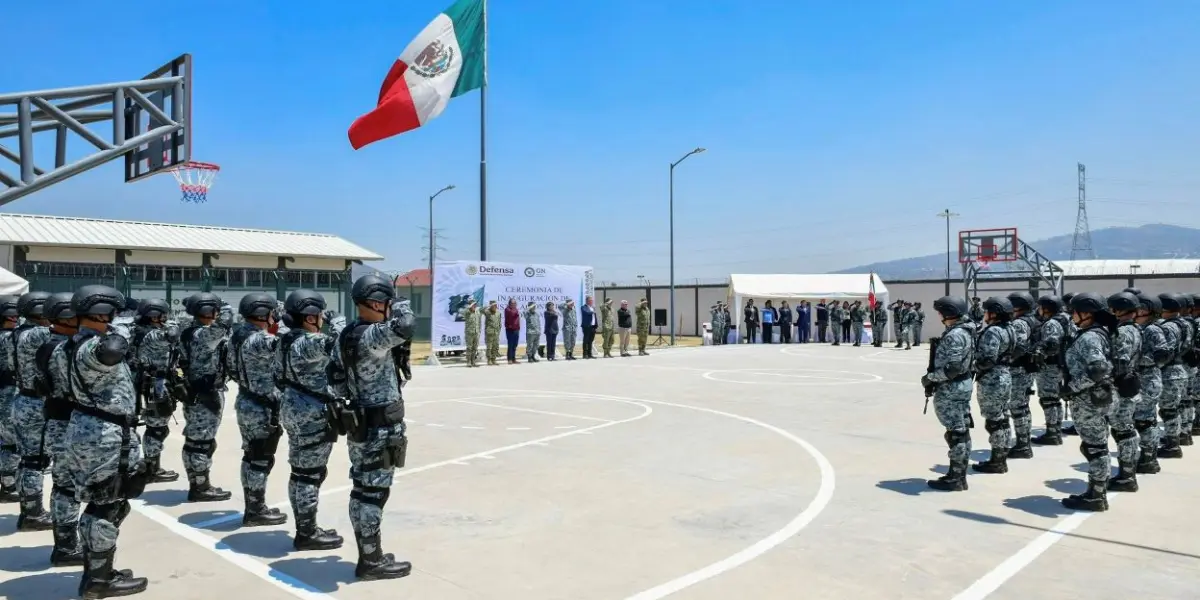La Guardia Nacional con nuevas instalaciones en el Valle de Chalco. Foto: Cortesía