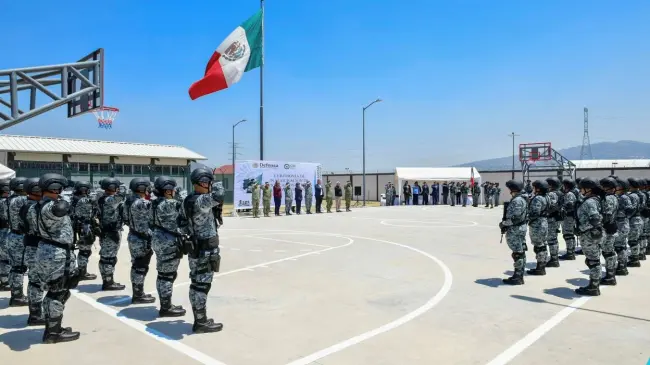 La Guardia Nacional con nuevas instalaciones en el Valle de Chalco. Foto: Cortesía