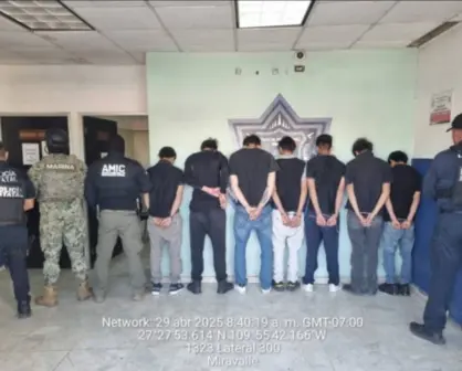 Marina rescata a persona secuestrada y detienen a 7 durante cateo en Cajeme, Sonora