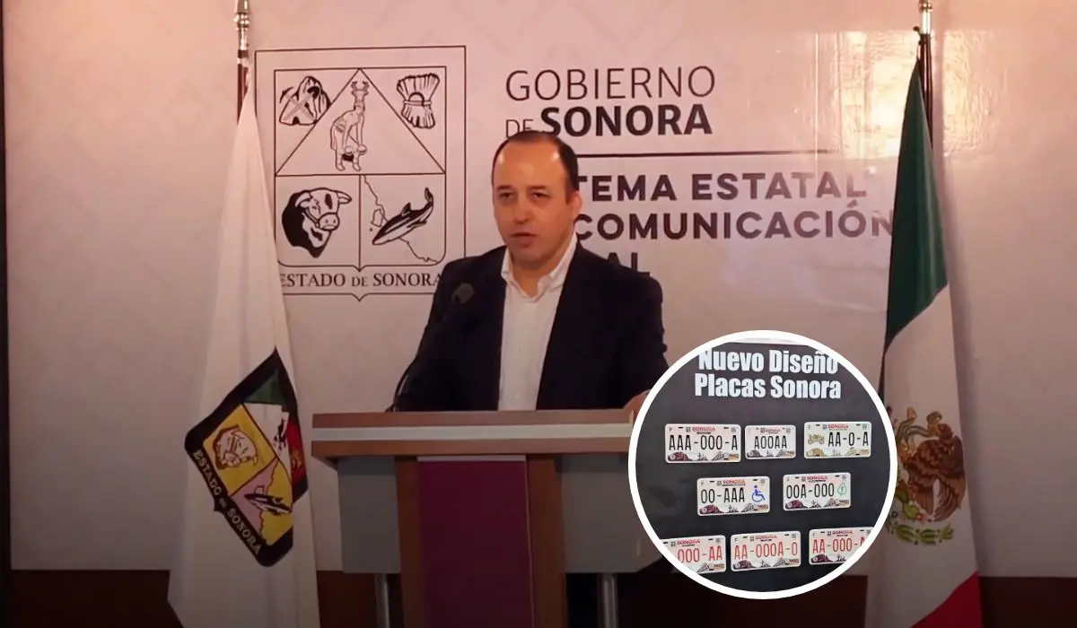 Presentación del nuevo diseño de las placas vehiculares en Sonora