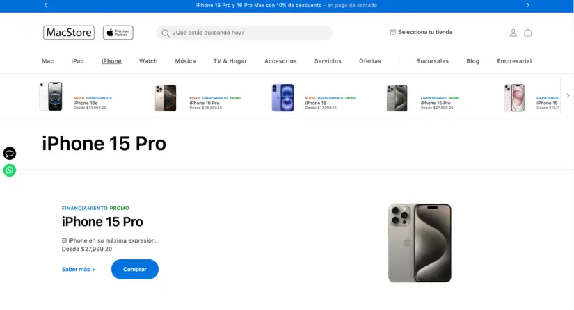 Conoce el precio del iPhone 15 Pro