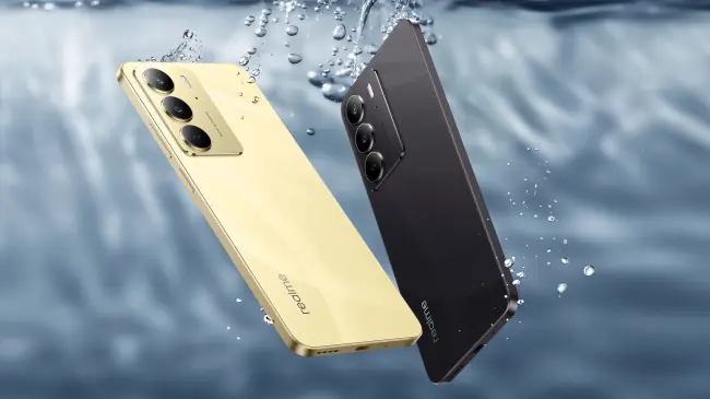 Estos son los detalles acerca del Realme C75, uno de los más resistentes del mercado. Foto: Realme.