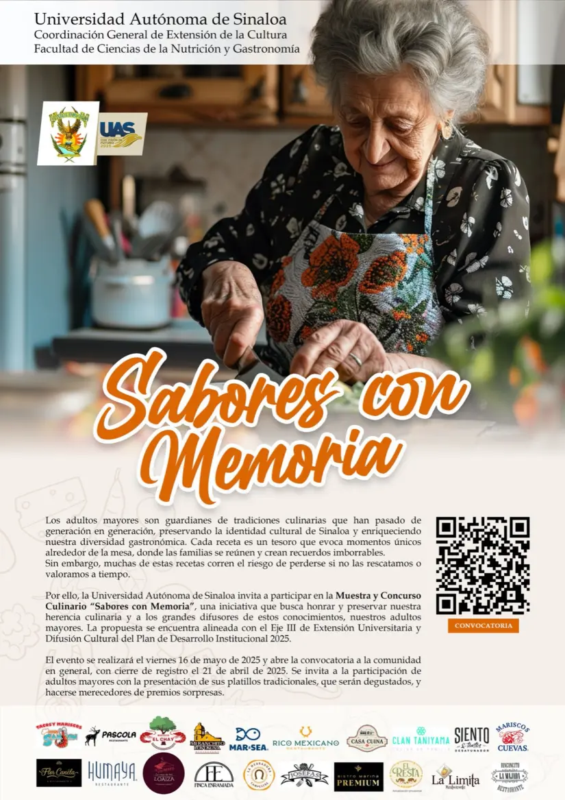 UAS anuncia convocatoria Sabores con Memoria