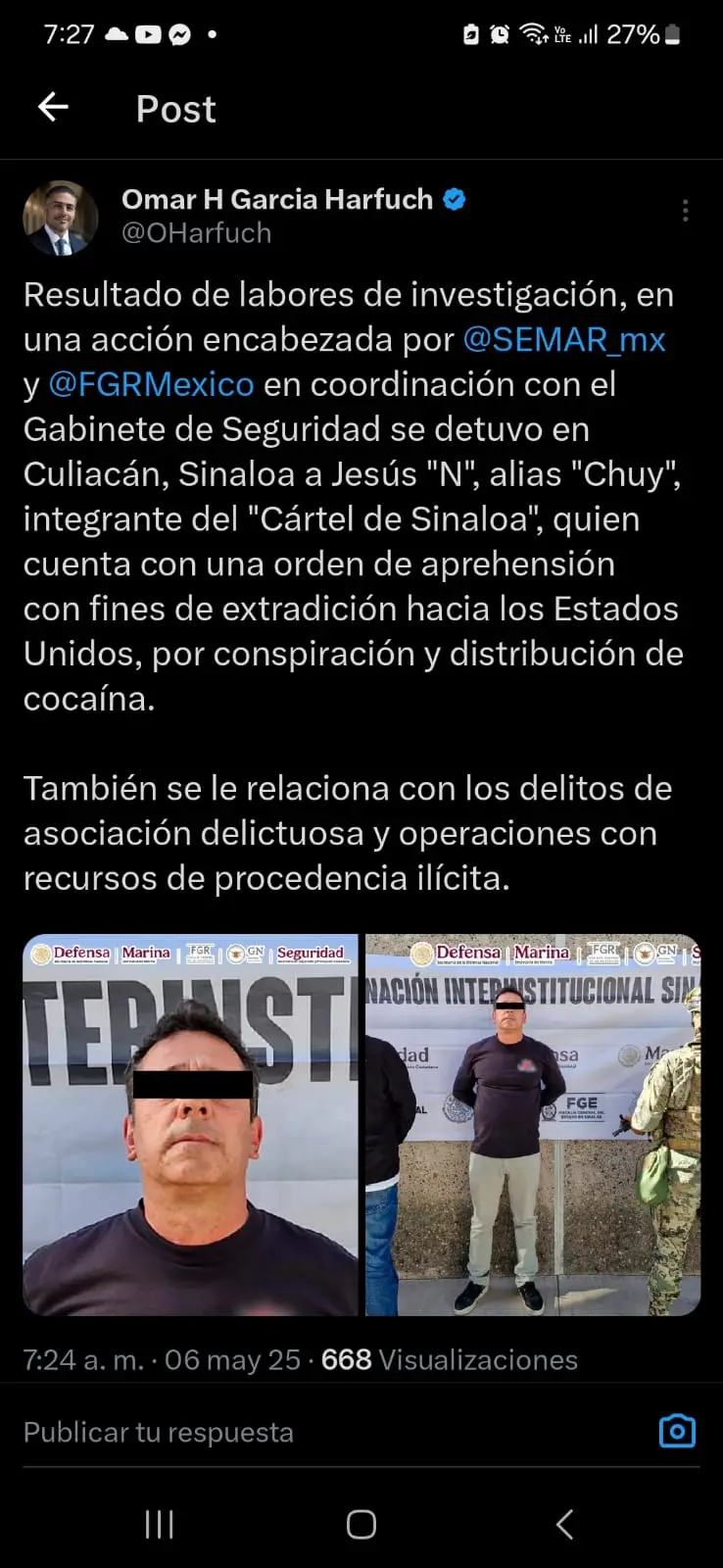 Jesús, alias “Chuy” o “Narizón”