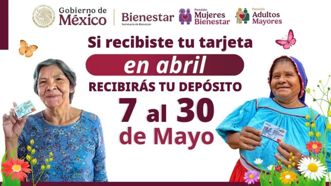 En mayo toca pago de la Pensión Bienestar. Foto: Gob. de México