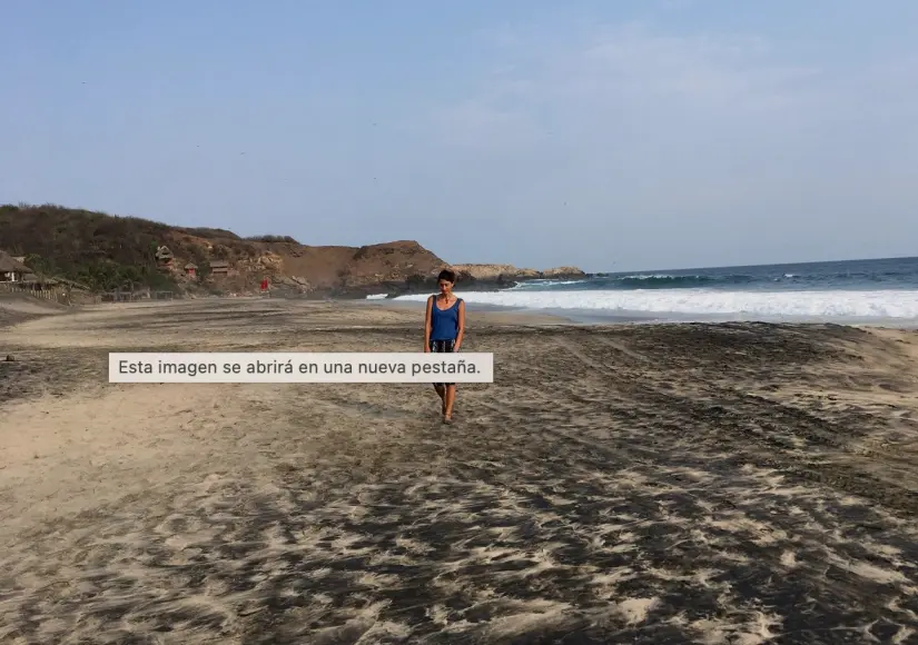 La hermosa playa de arena negra en Oaxaca. Foto: steemet.com