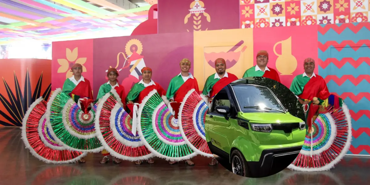 Auto eléctrico a la venta en la Feria de Puebla 2025