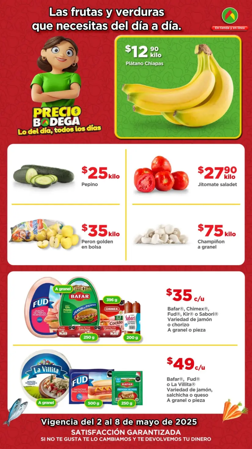 Tianguis de Mamá Lucha: ofertas de Bodega Aurrera en frutas y verduras hasta el 8 de mayo
