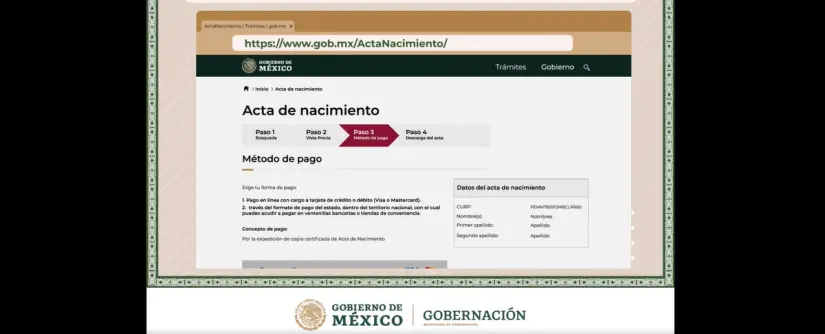 Existen dos métodos de forma de pago para continuar con el proceso. Foto: Cortesía.
