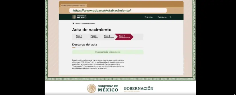 Ya puedes obtener tu Acta de nacimiento totalmente certificada en PDF. Foto: Cortesía.