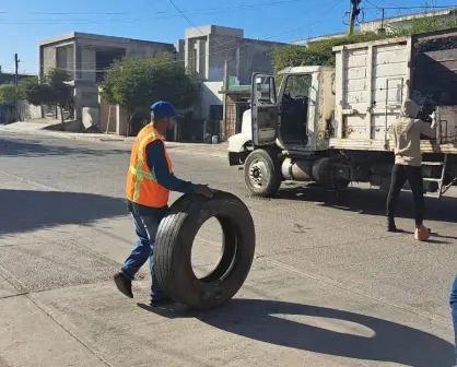 Descacharrización en Culiacán: eliminan criaderos de zancudos en Guadalupe Victoria