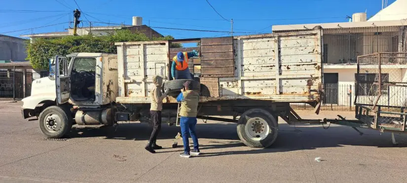 Combaten criadero de mosquitos con Descacharrización en la Guadalupe Victoria