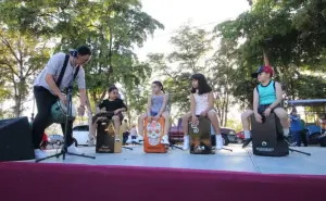 Niñas y niños se convierten en artistas con “Cajones y percusiones” en el Parque Culiacán 87