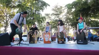 Niñas y niños se convierten en artistas con “Cajones y percusiones” en el Parque Culiacán 87