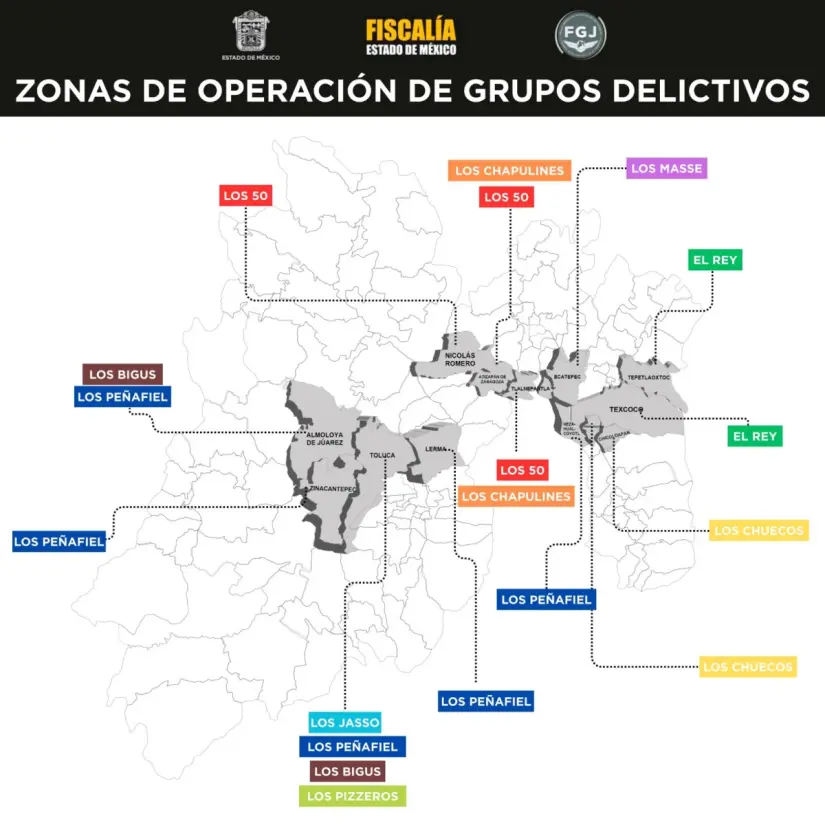 Detienen a 132 personas por robo de vehículos en megaoperativo en Edomex