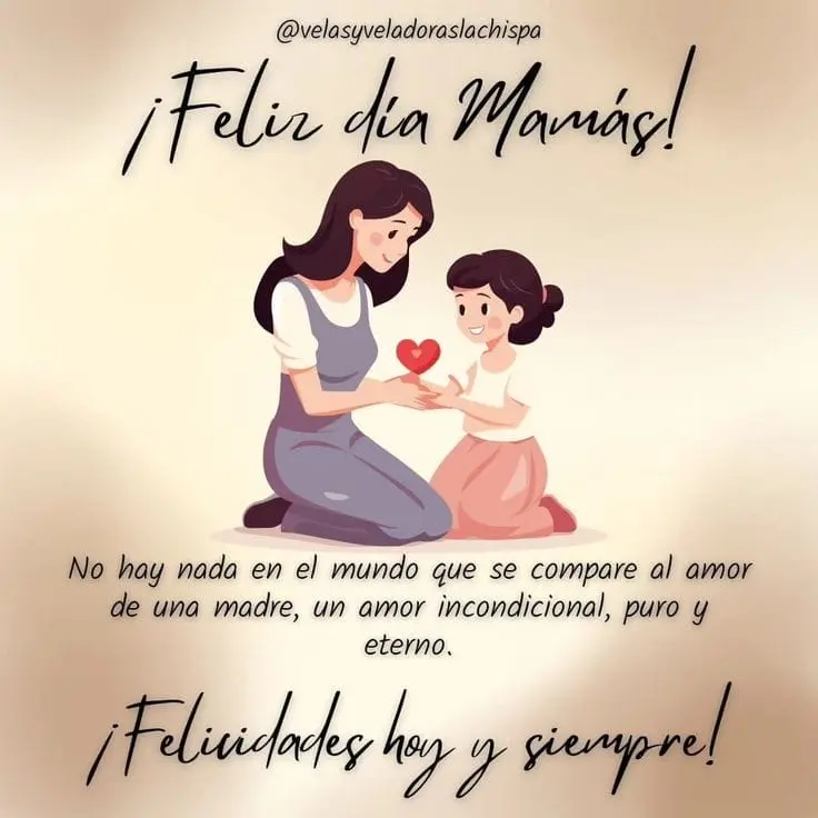 Felicita a las mamás en su día. Foto: Pinterest