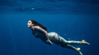¡Nuevo récord! La apneísta Camila Jaber impone nueva marca nacional de buceo libre o apnea en cenote