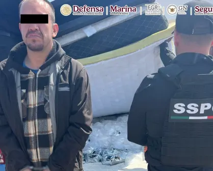 En Baja California detienen a un hombre que transportaba 200 kilos de metanfetamina en colchones