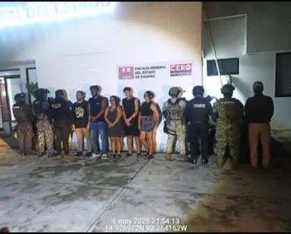 Semar y fuerzas federales salvan a cinco migrantes en Tapachula