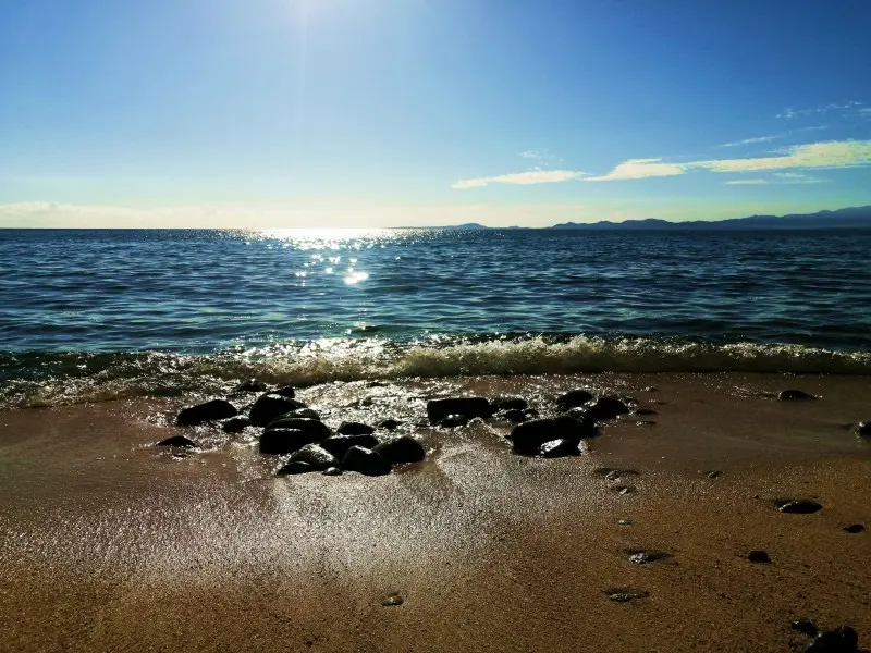 Playa de aguas termales. Foto: Turismo la Paz
