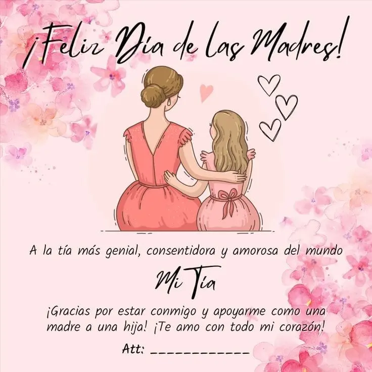 Feliz Día de las Madres a todas las tías. Foto: Pinterest Feliz Día de las Madres a todas las tías. Foto: Pinterest.