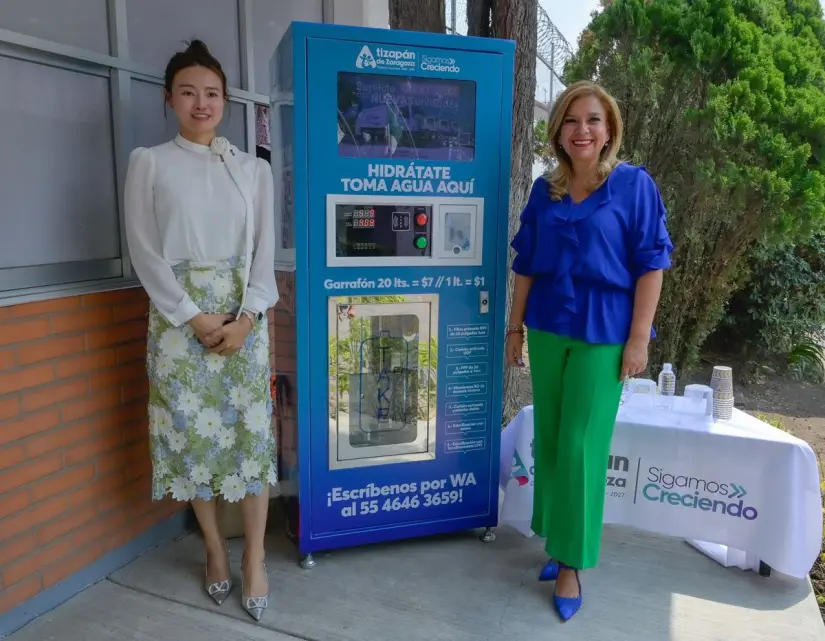 Un precio económico para poder obtener agua potable. Foto: Gobierno de Atizapán de Zaragoza