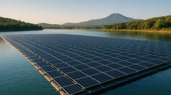 México innova con su primera planta solar flotante: energía limpia sobre el agua