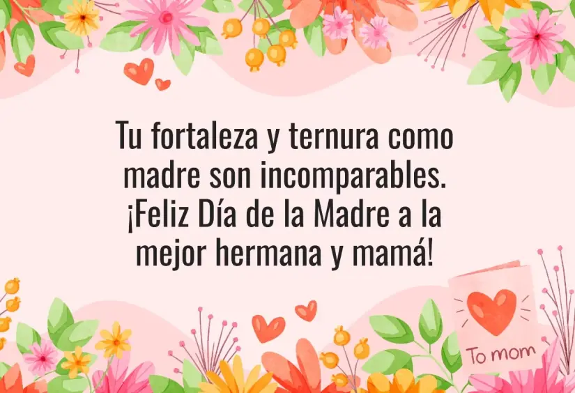 Dedica unas frases bonitas por el Día de la Madre a tu querida hermana. Foto: Cortesía.