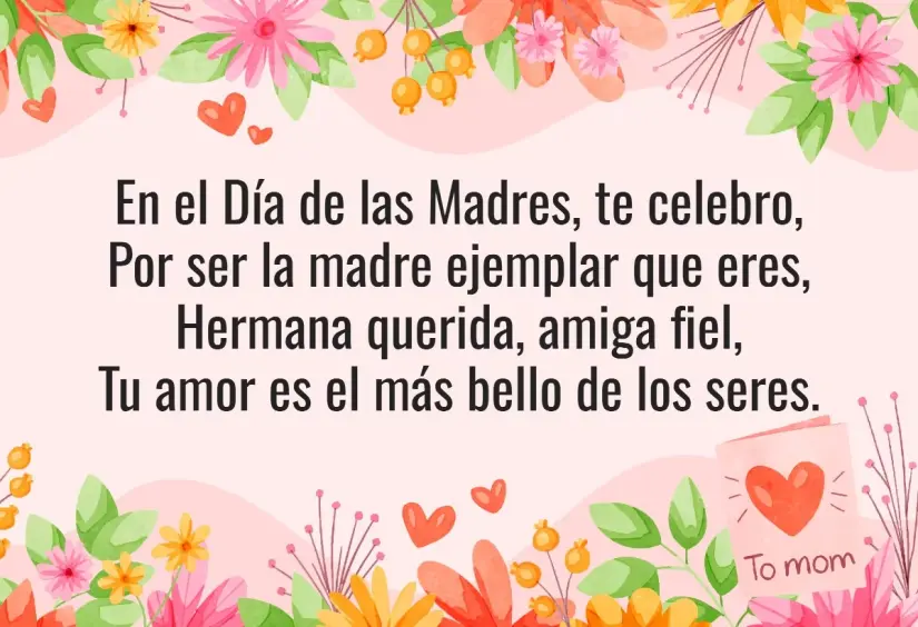 Porque las hermanas también se vuelven madres, celebra con estas frases. Foto: Cortesía.